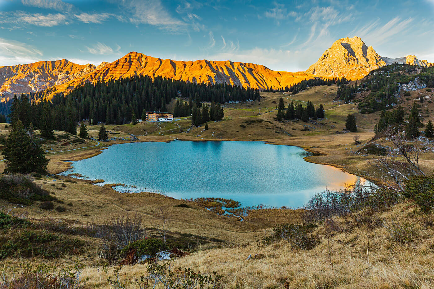 Lake „Körbersee" in Schröcken 